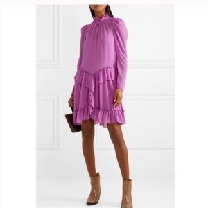 See by Chloe ruffled georgette mini dress Size 34